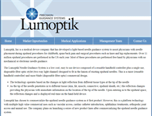 Tablet Screenshot of lumoptik.com